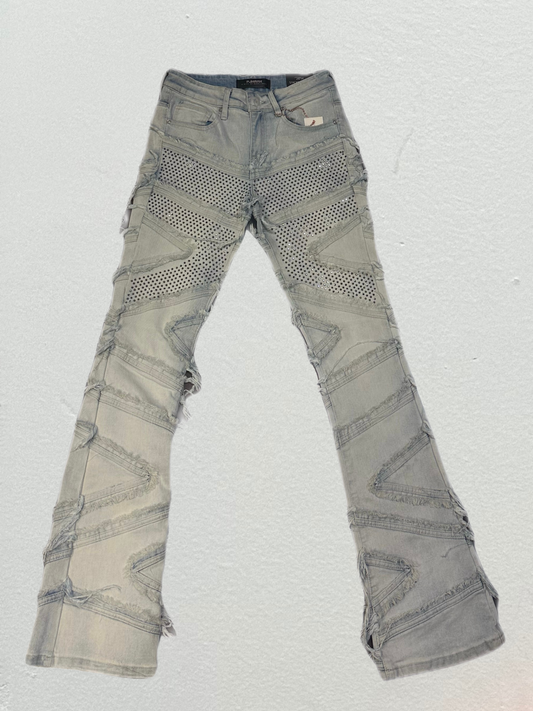 Crystalized Denim Jeans