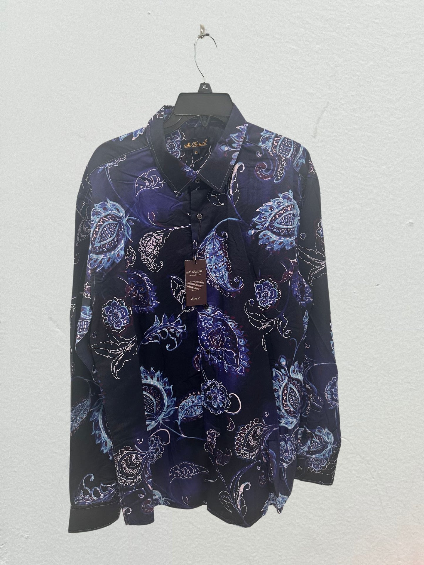 Men's Fashion Button-Up Shirt-Navy