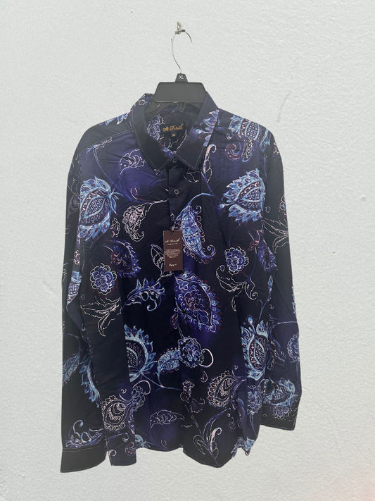 Men's Fashion Button-Up Shirt-Navy