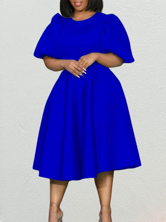 Women's Puffer Sleeve Dress