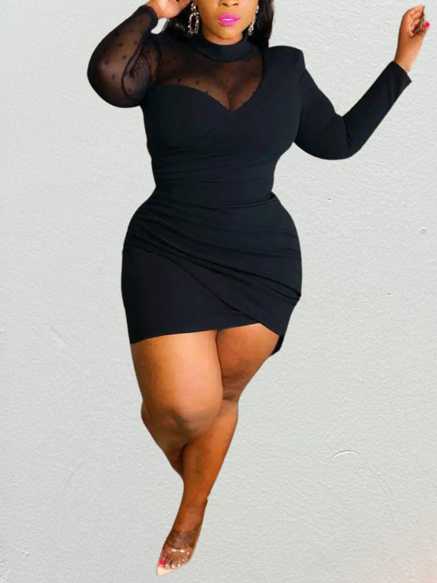 Women’s Ruched Body-Con Dress (Plus)